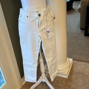 New Kut white boyfriend jeans.  Size 0